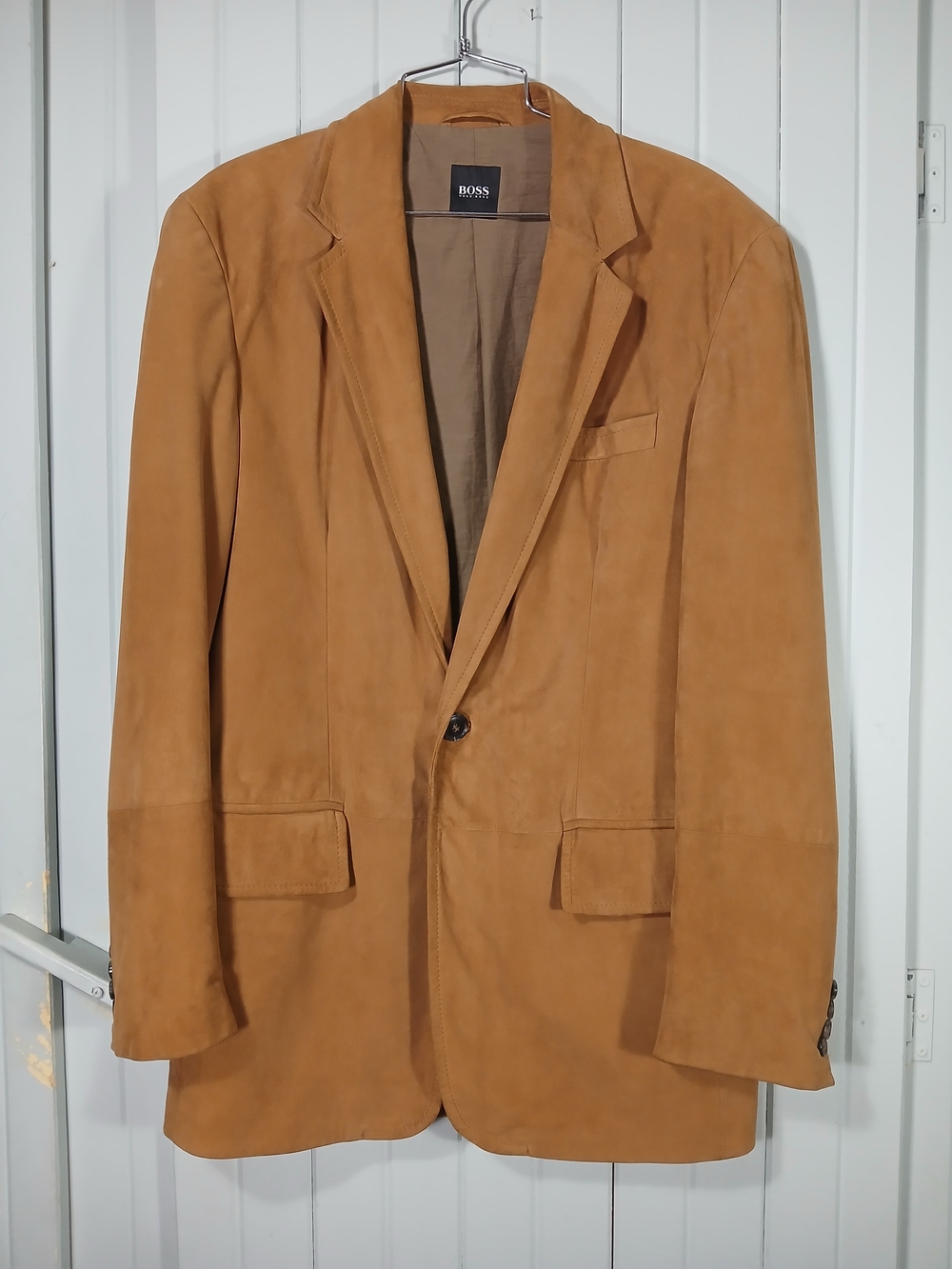 BOSS Men's Camel Goatskin Sport Coat